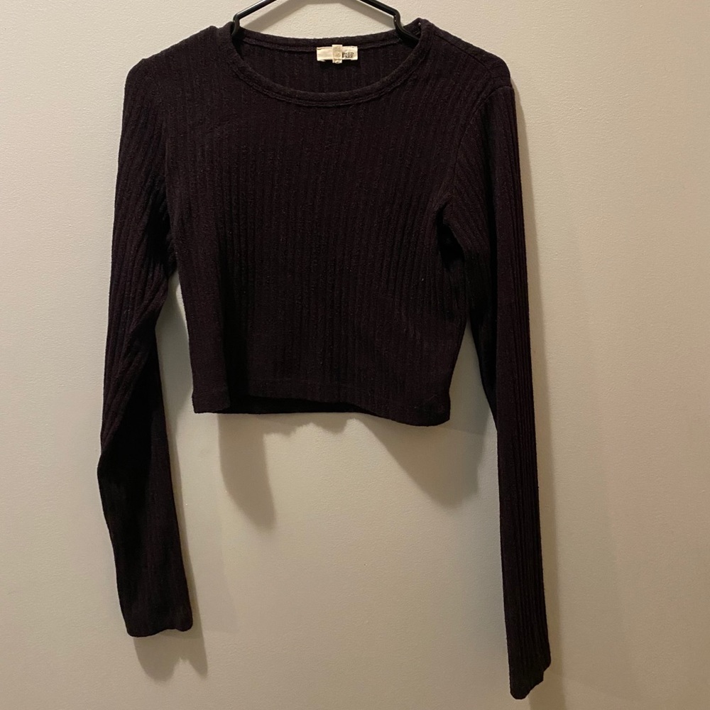 Wilfred Medium Dark Purple Cropped Shirt